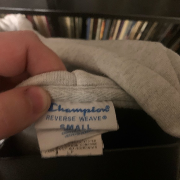 Reverse Weave Big Lettered Champion Hoodie - Picture 3 of 6